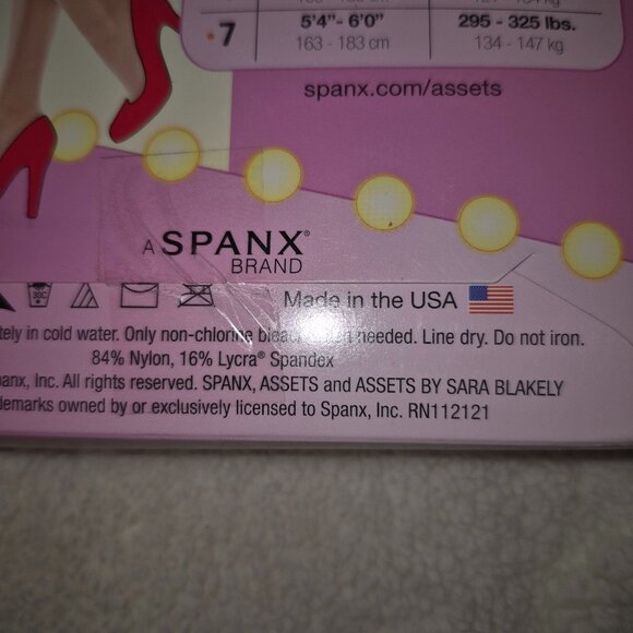 NWT SPANX Assets Black Shapings Pantyhose (L 3) &  (XL 4) - Picture 4 of 5